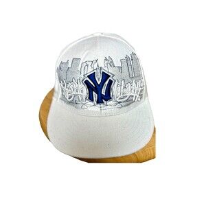 American Needle NY Yankees Fitted Hat 7 1/4 Skyline Graffiti Cooperstown MLB